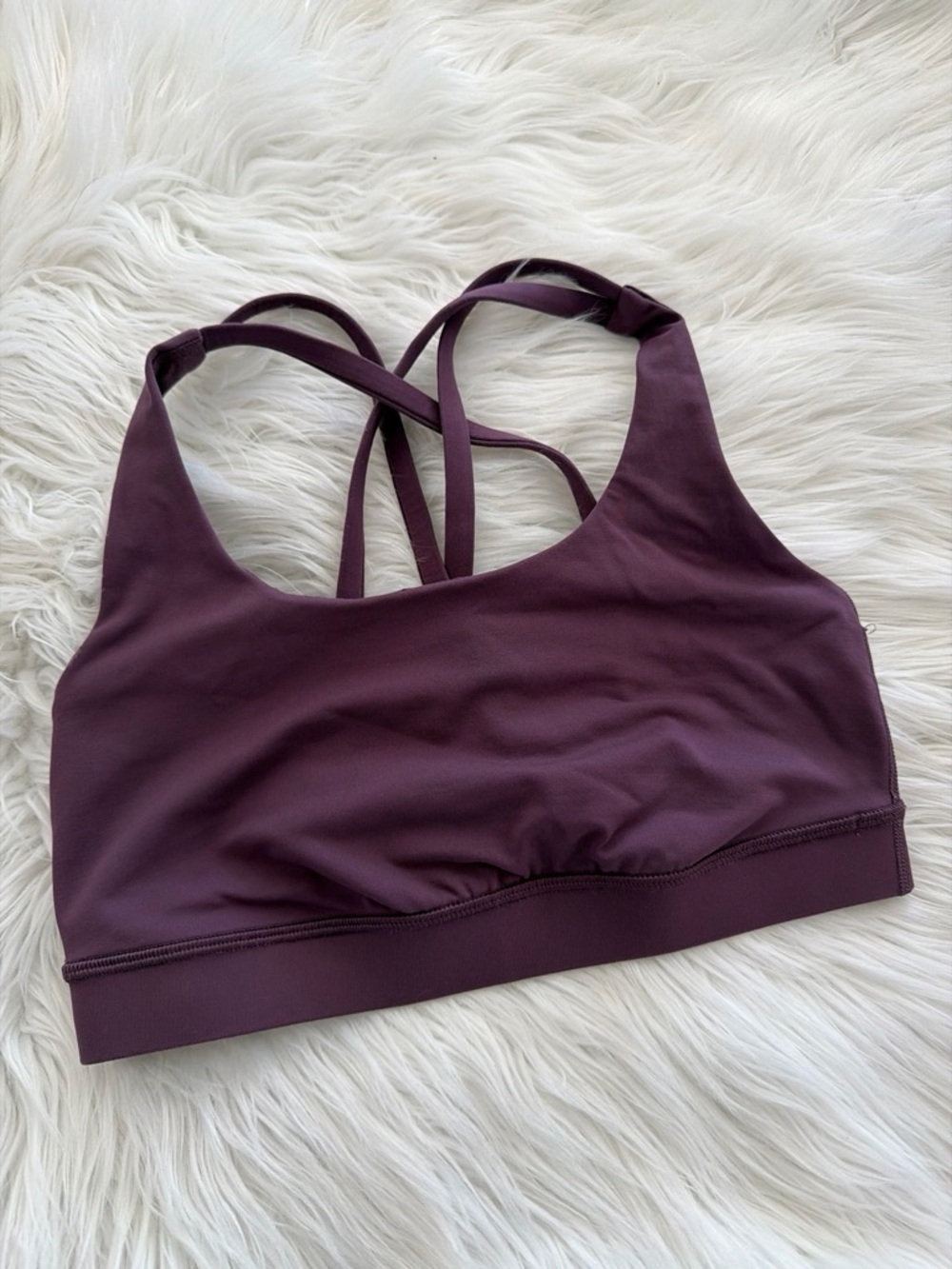 lululemon athletica Plum Strappy-Back Light Support Sports Bra